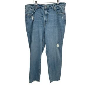 Old Navy High-Rise O.G.‎ Straight Jeans Women Size 18 / Secret Smooth Pockets